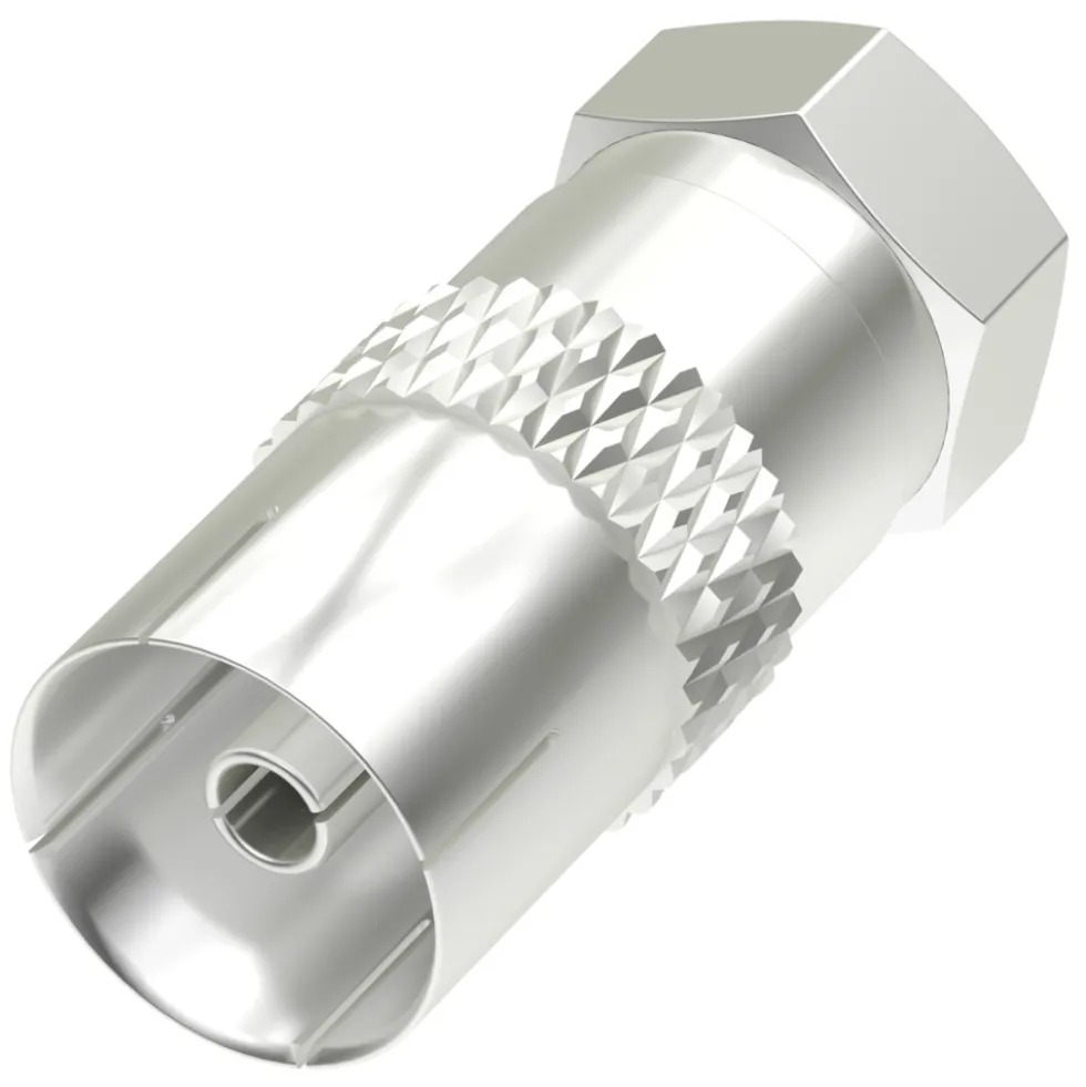 hama® SAT-Adapter, F-Stecker - Koax-Kupplung, steckbar