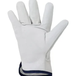 Handschuhe Driver Größe 9, L aus Rindsvollleder in Hellgrau
