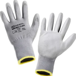 Handschuhe Nano Flex Touch Größe 11 in Schwarz mit PU-Beschichtung