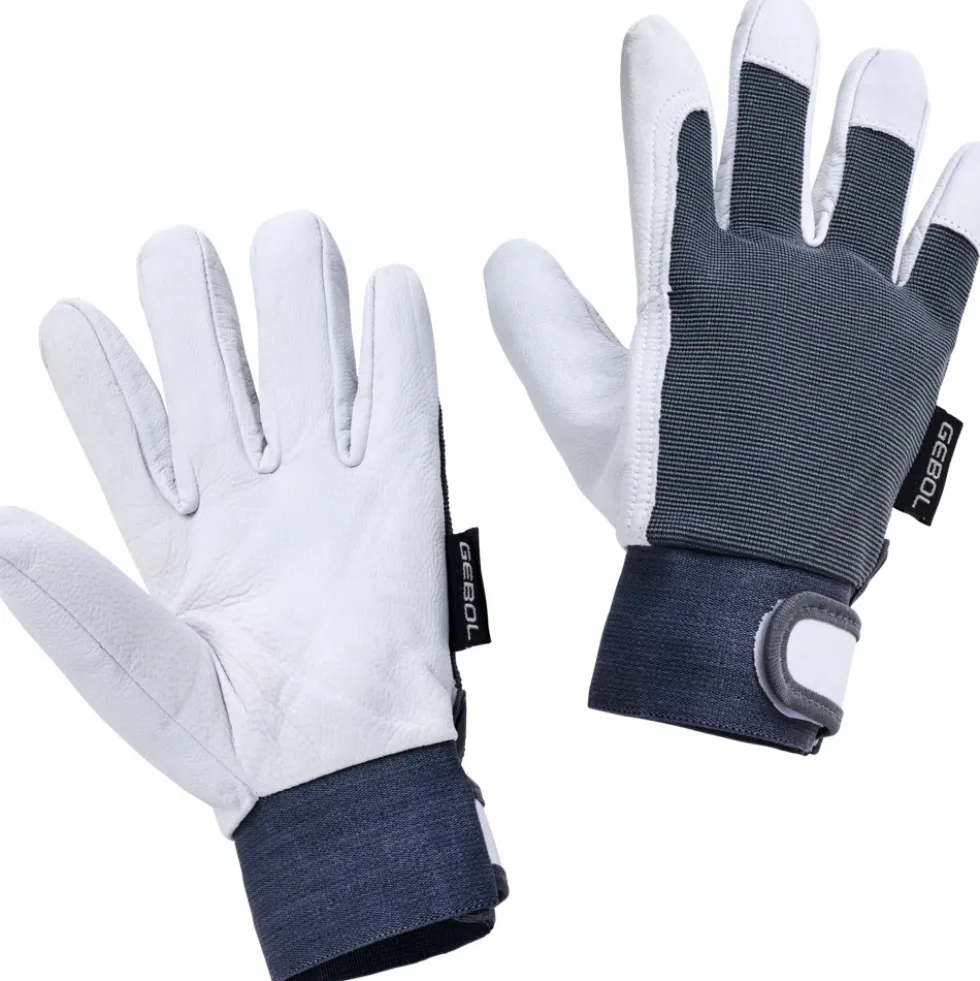 Handschuhe Uni Fit Comfort Größe 11, XXL aus Ziegenleder in hellgrau