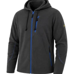 Herren-Arbeits-Fleecejacke mit Kapuze, sortiert