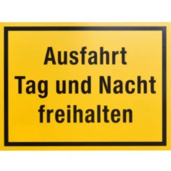 Hinweisschild Ausfahrt freihalten 400 x 300 mm