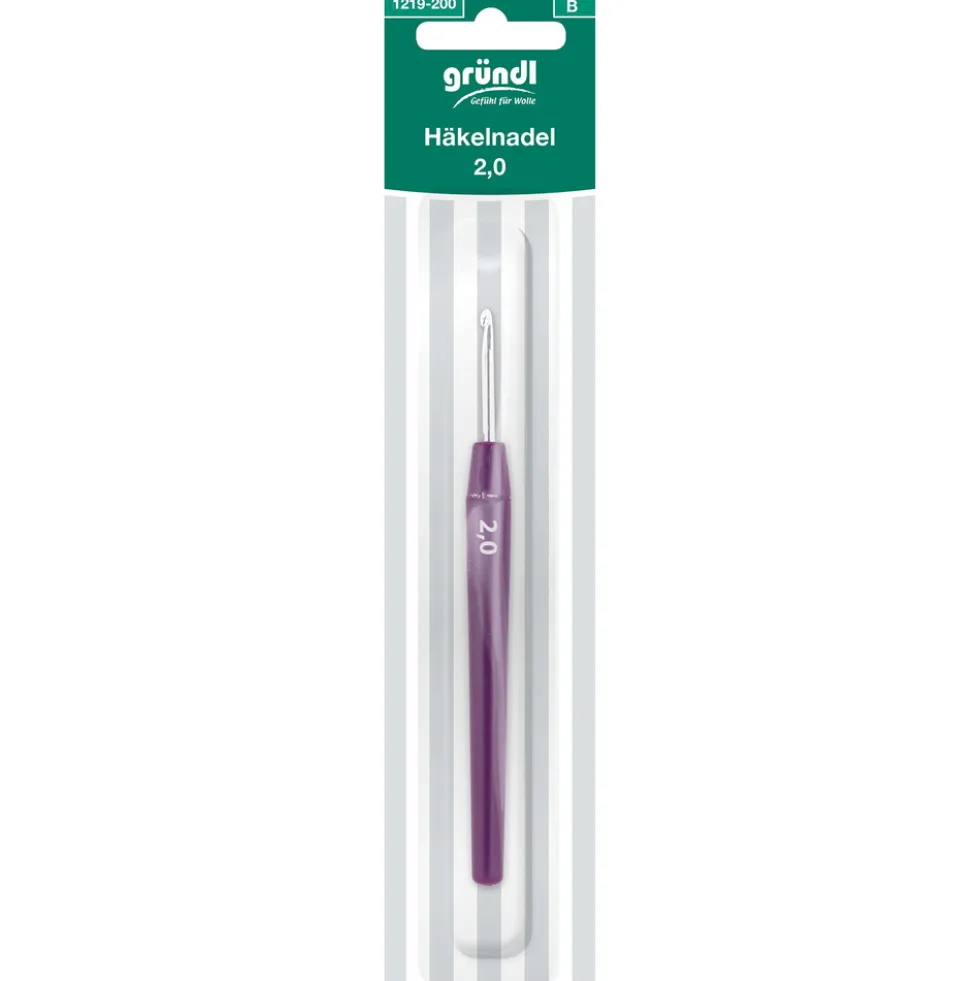 Häkelnadel mit Griff 2 mm