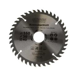 H.M. Holz-Sägeblatt Durchmesser Ø 160 mm mit 40 Zähne