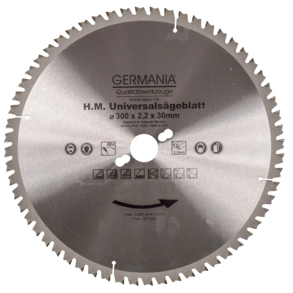 HM Multi-Sägeblatt 300x30mm 60 Zähne universal