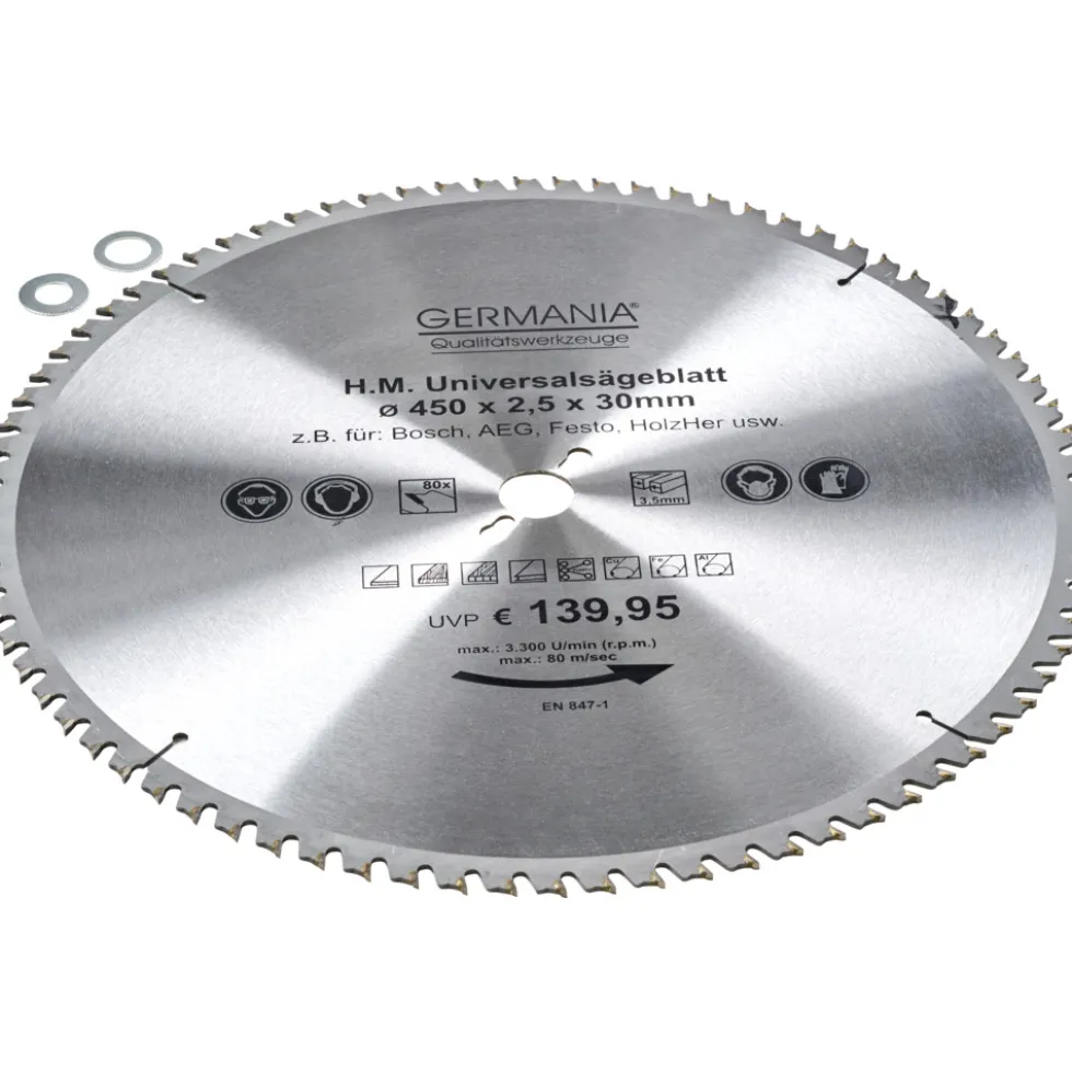 HM Multi-Sägeblatt 450x30mm 80 Zähne universal