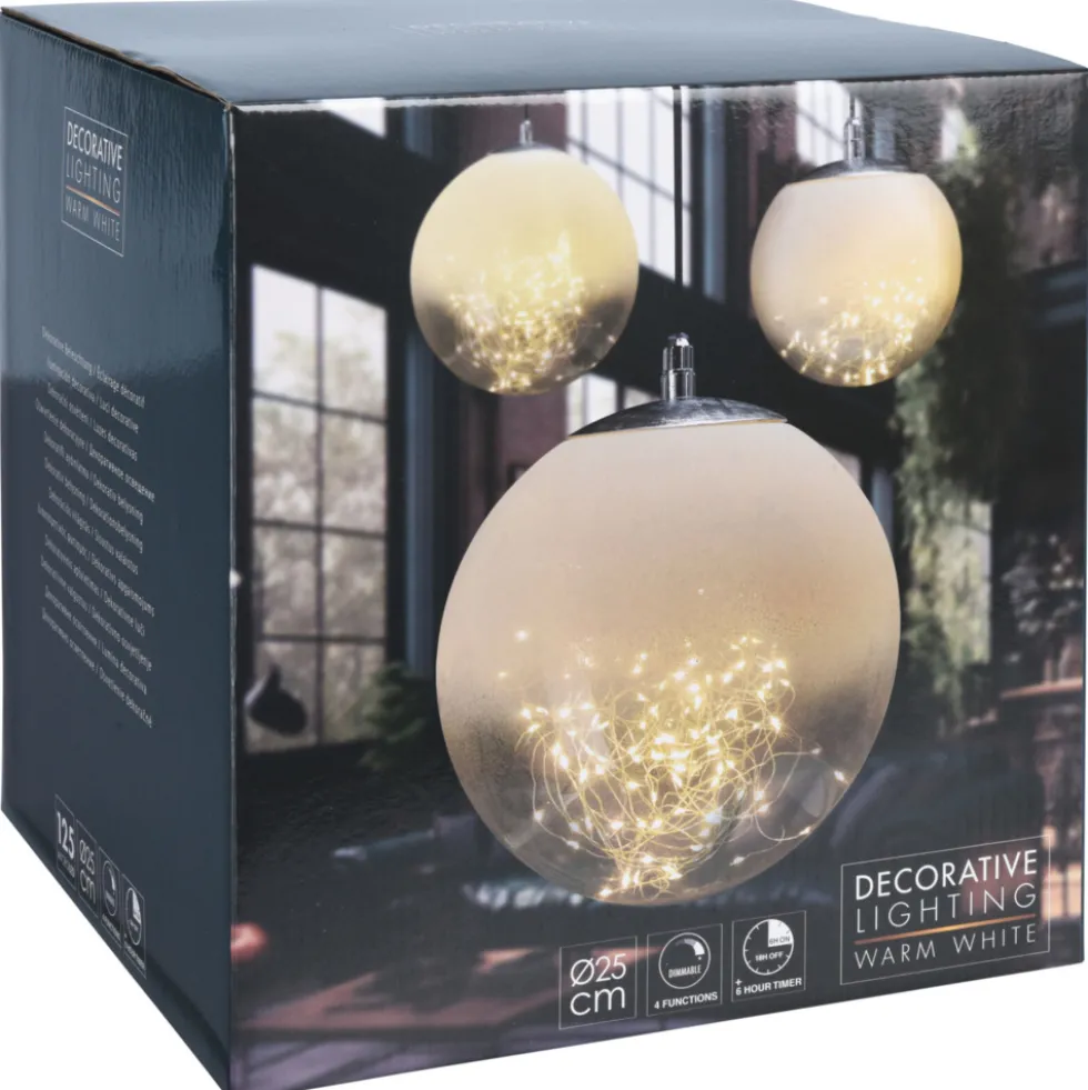 Hängelampe Ø 25 cm mit 125 LEDs und Timer