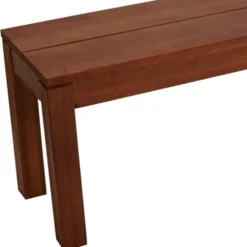 Hockerbank 3-Sitzer, 150 x 34 x 45 cm, Holz Eukalyptus geölt