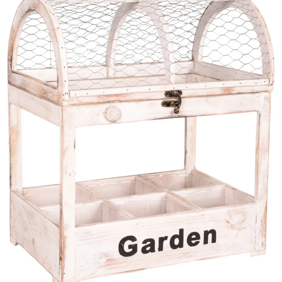Holz Blumenkasten ''GARDEN'' für 6 Pflanztöpfe