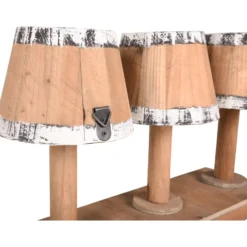 Holz Blumenkasten ''NATURE'' für 3 Pflanztöpfe