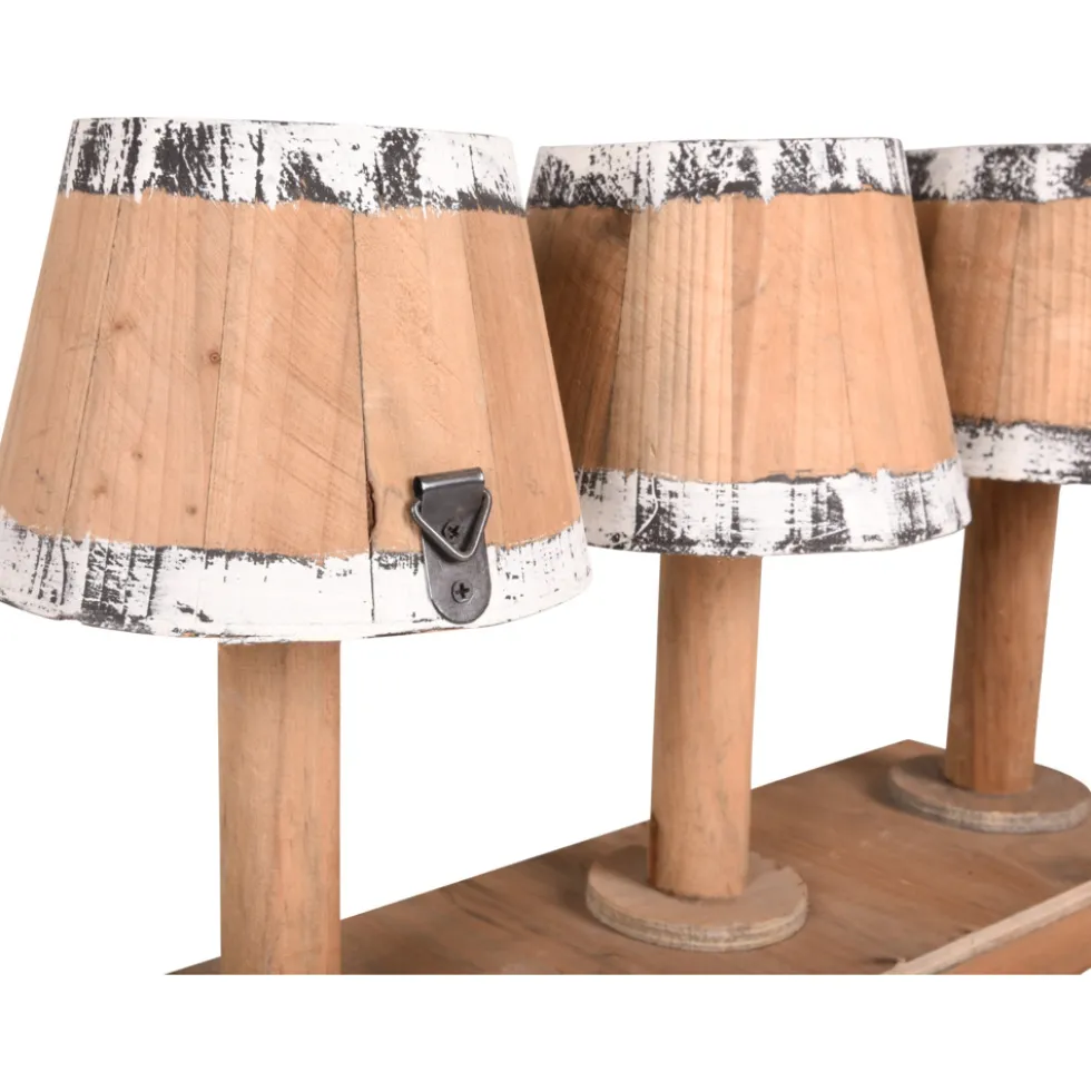 Holz Blumenkasten ''NATURE'' für 3 Pflanztöpfe