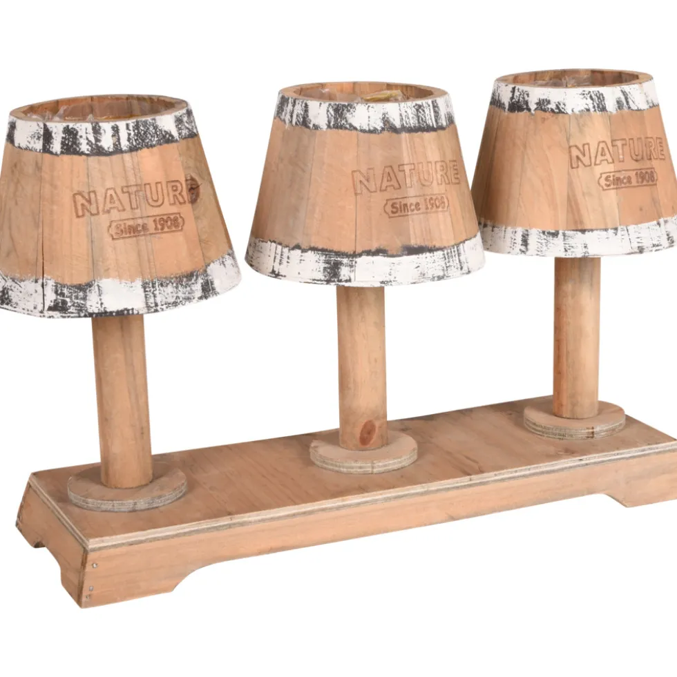 Holz Blumenkasten ''NATURE'' für 3 Pflanztöpfe
