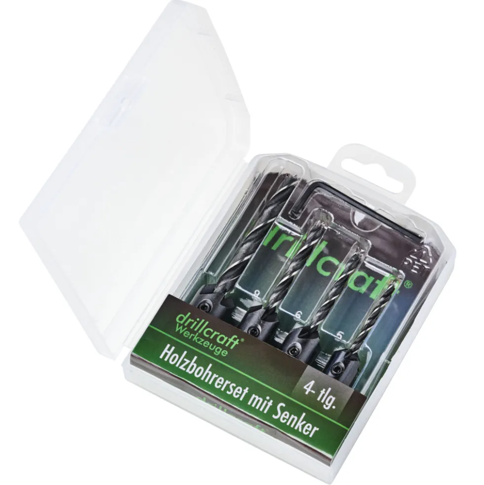 Holzbohrer-Set 4-teilig 4-8 mm