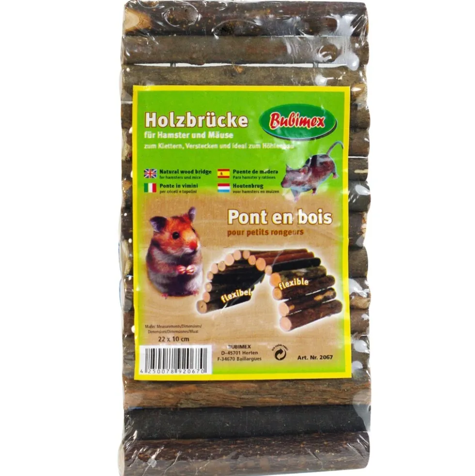 Holzbrücke 22 cm biegsam für Nagetiere