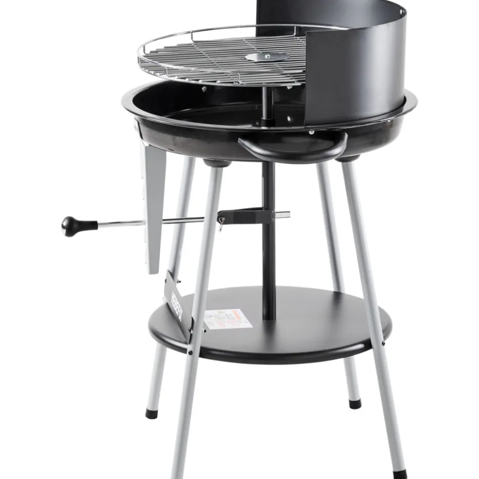 Holzkohlegrill mit Hebelhöhenverstellung Ø 46,5 cm Grillrost