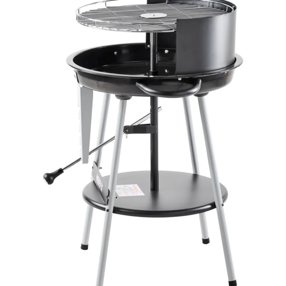 Holzkohlegrill mit Hebelhöhenverstellung Ø 46,5 cm Grillrost