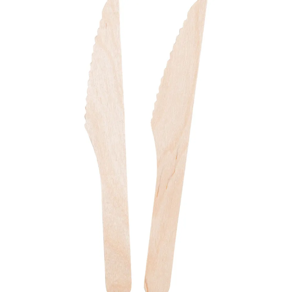 20 Holz-Messer aus Birkenholz be green