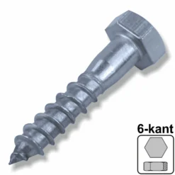 Holzschraube 6-kant A2 5,0 x 60 mm
