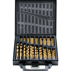 HSS-Bohrer-Set 90-teilig Kernlochbohrer Nietenbohrer