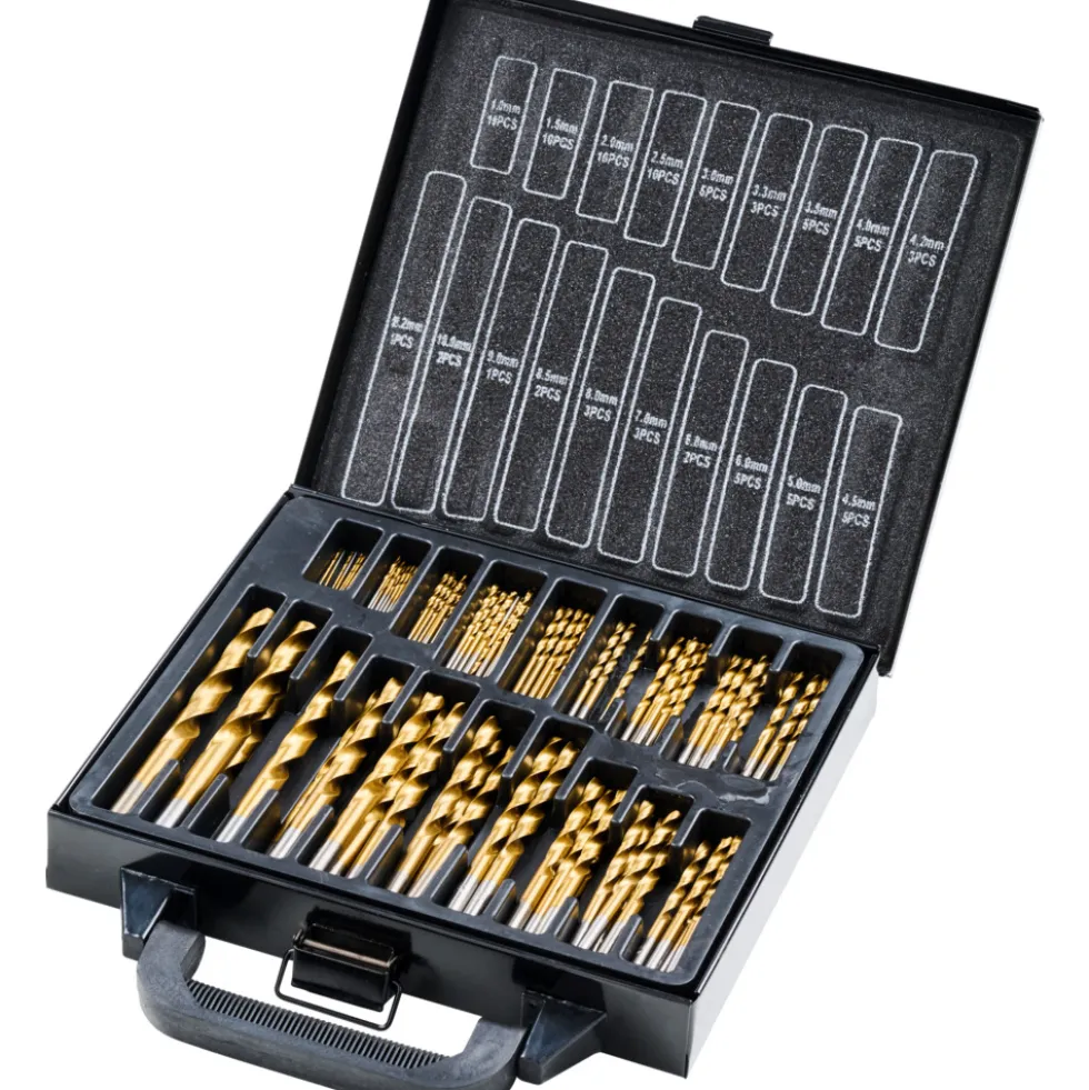 HSS-Bohrer-Set 90-teilig Kernlochbohrer Nietenbohrer