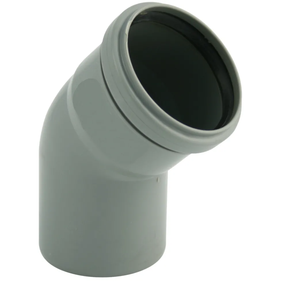 HTB-Abwasserbogen DN 50 mit 45° Winkel
