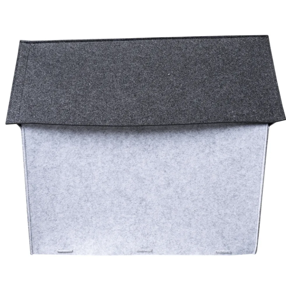Hundehütte aus Filz in Anthrazit B-Ware
