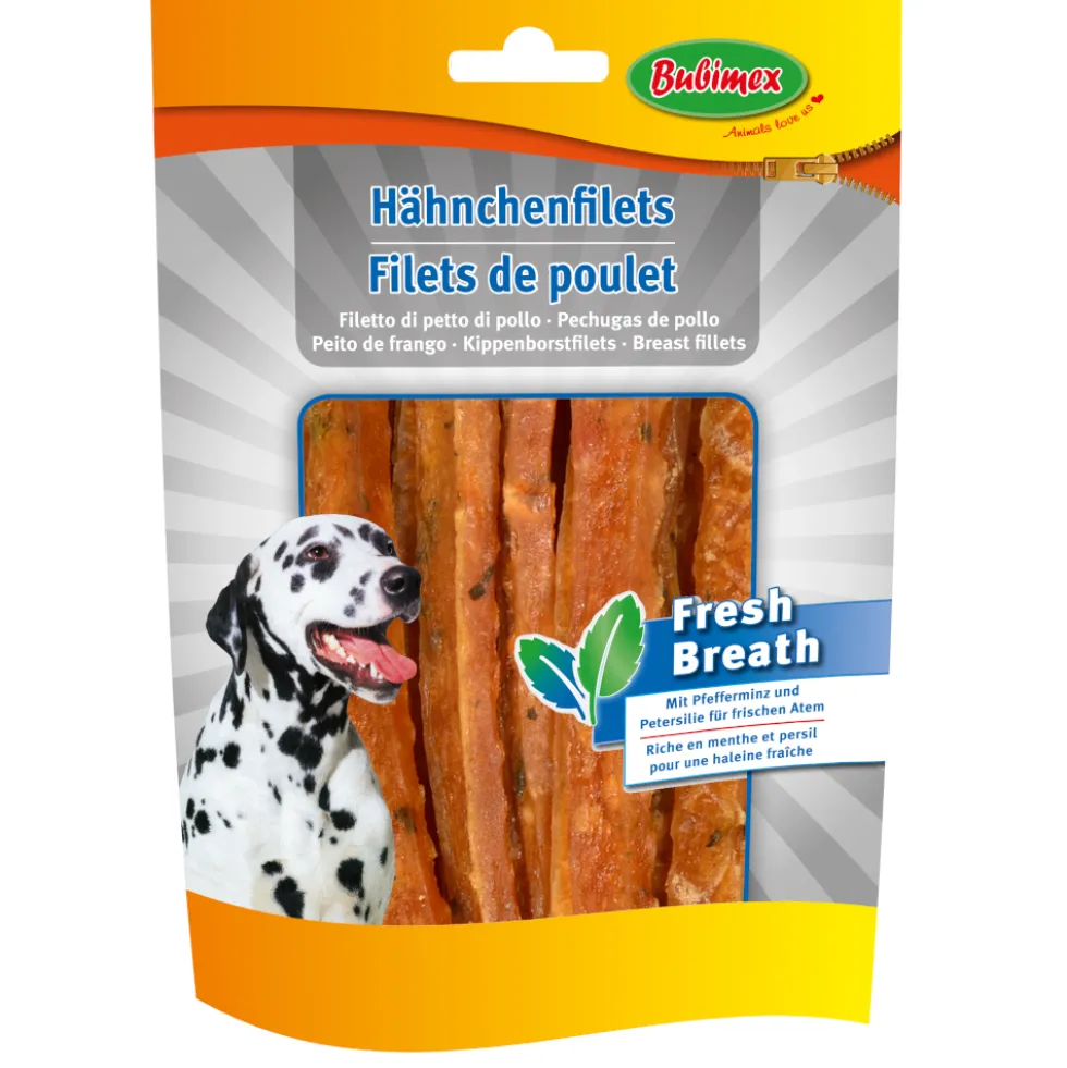 Hunde-Leckerli Hähnchenbrustfilet ''Fresh Breath'' 100 g