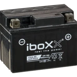iboxx Motorradbatterie AGM 12V4Ah YTX5L-BS Starterbatterie Zweirad Batterie