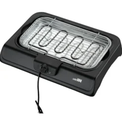 2in1 Tisch- und Standgrill elektrisch mit 2000 W in Schwarz