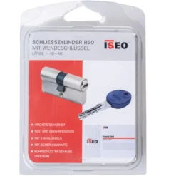 ISEO Schließzylinder R50 40-40 mit Wendeschlüssel