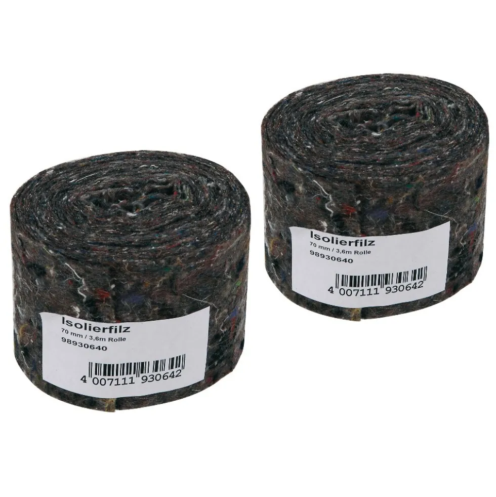 Isolierfilz nicht klebend 70 mm x 3,6 m