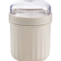 Joghurtbecher ca. 760 ml mit Gabel in Grau