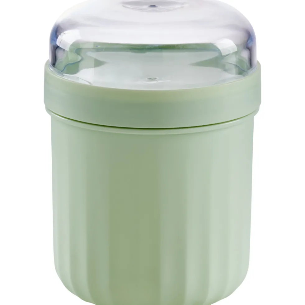 Joghurtbecher ca. 760 ml mit Gabel in Grün