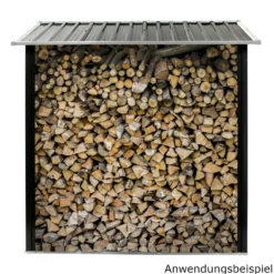 Kaminholzregal 154x83x157 cm aus verzinktem Stahl