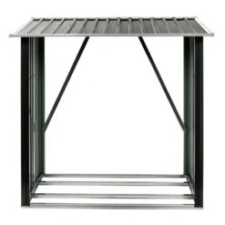 Kaminholzregal 154x83x157 cm aus verzinktem Stahl