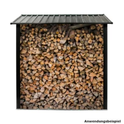Kaminholzregal 154x83x157 cm aus verzinktem Stahl