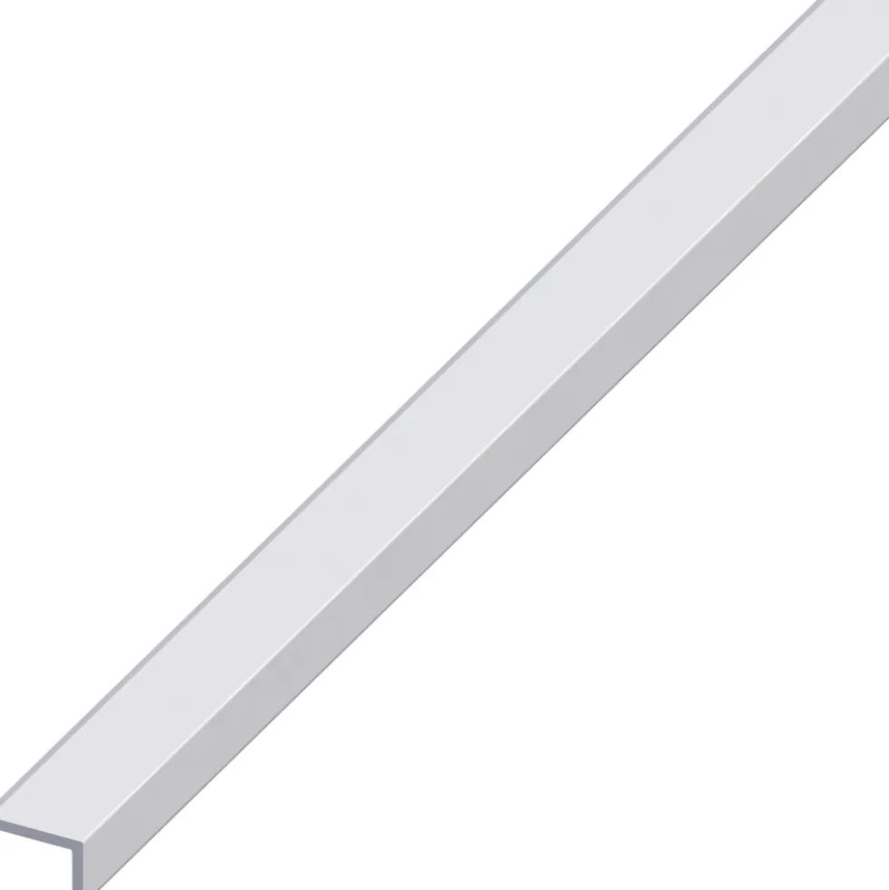 Kantenschutz-Profil Aluminium eloxiert 1000 x 14 x 10 x 1,5 mm silberfarben