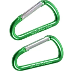 Karabiner 12 x 60 mm Alu 2 Stück grün