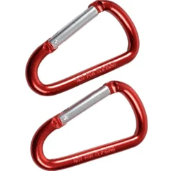 Karabiner 16 x 80 mm Alu 2 Stück rot