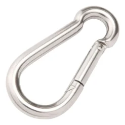 Karabiner 4 x 40 mm verzinkt, 2 Stück, Belastbarkeit 10 kg