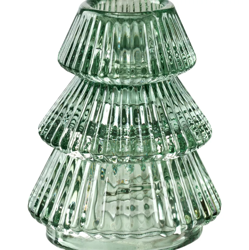 Kerzenhalter für Spitzkerzen aus Glas, 3-fach sortiert