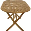 Klapptisch Benita oval, 160  x 85 x 74 cm, Akazie geölt