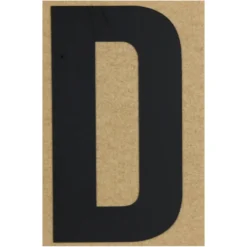 Klebebuchstabe D 100 mm schwarz