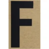 Klebebuchstabe F 100 mm schwarz