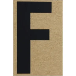 Klebebuchstabe F 100 mm schwarz