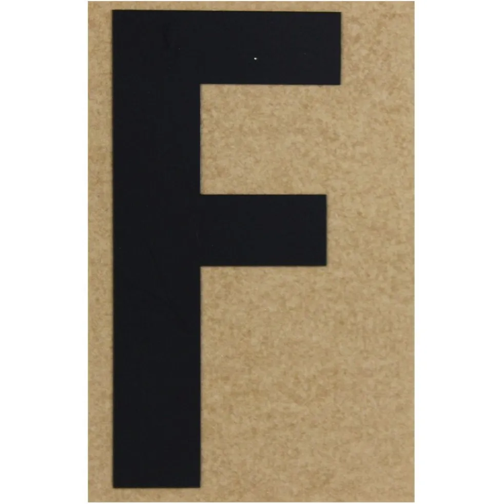 Klebebuchstabe F 100 mm schwarz