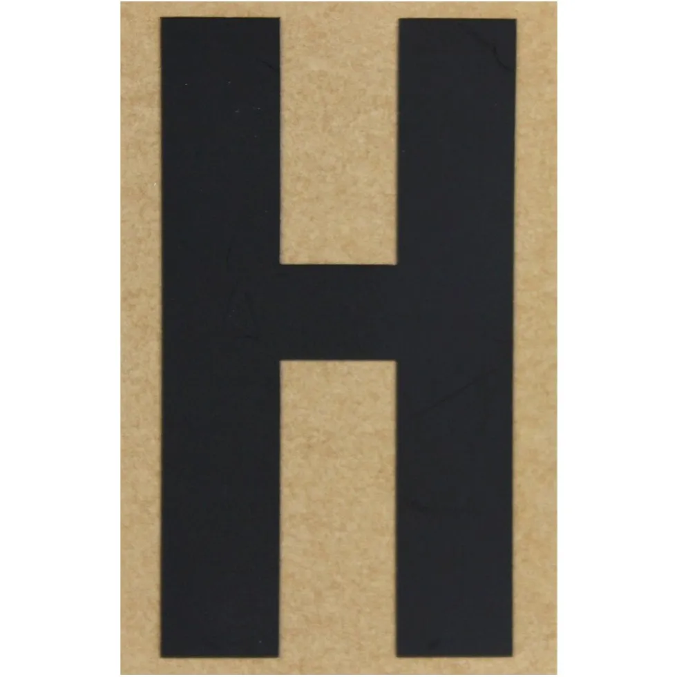 Klebebuchstabe H 100 mm schwarz