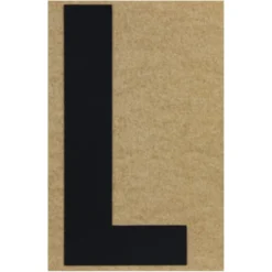Klebebuchstabe L 100 mm schwarz