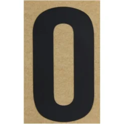 Klebebuchstabe O 100 mm schwarz