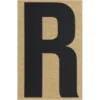 Klebebuchstabe R 100 mm schwarz